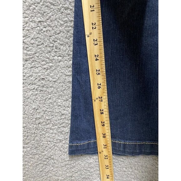 Nine West jeans Womens 4 Blue Mid Rise Wide Leg  Vintage America - Picture 8 of 11